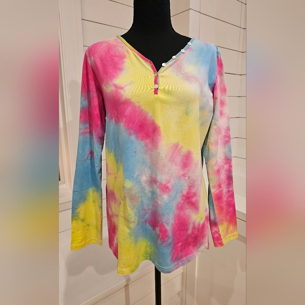 Colorful Tie-Dye Women's Top